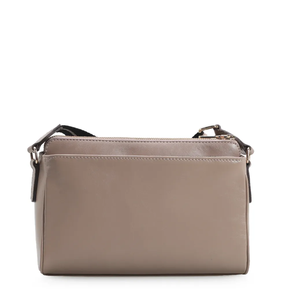 Bolsa Transversal Agnes Couro Bege - imagem 3