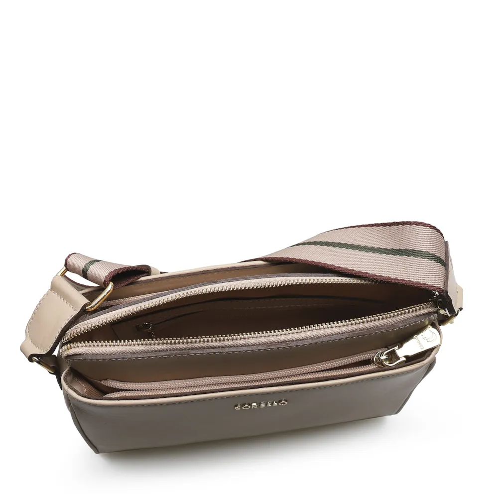 Bolsa Transversal Agnes Couro Bege - imagem 4