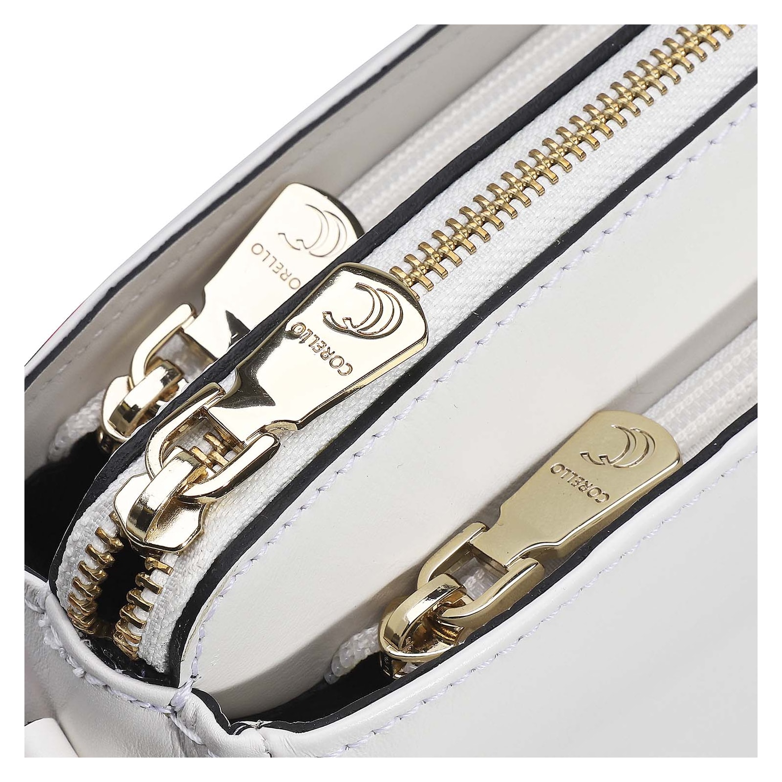 Bolsa Transversal Agnes Couro Branco