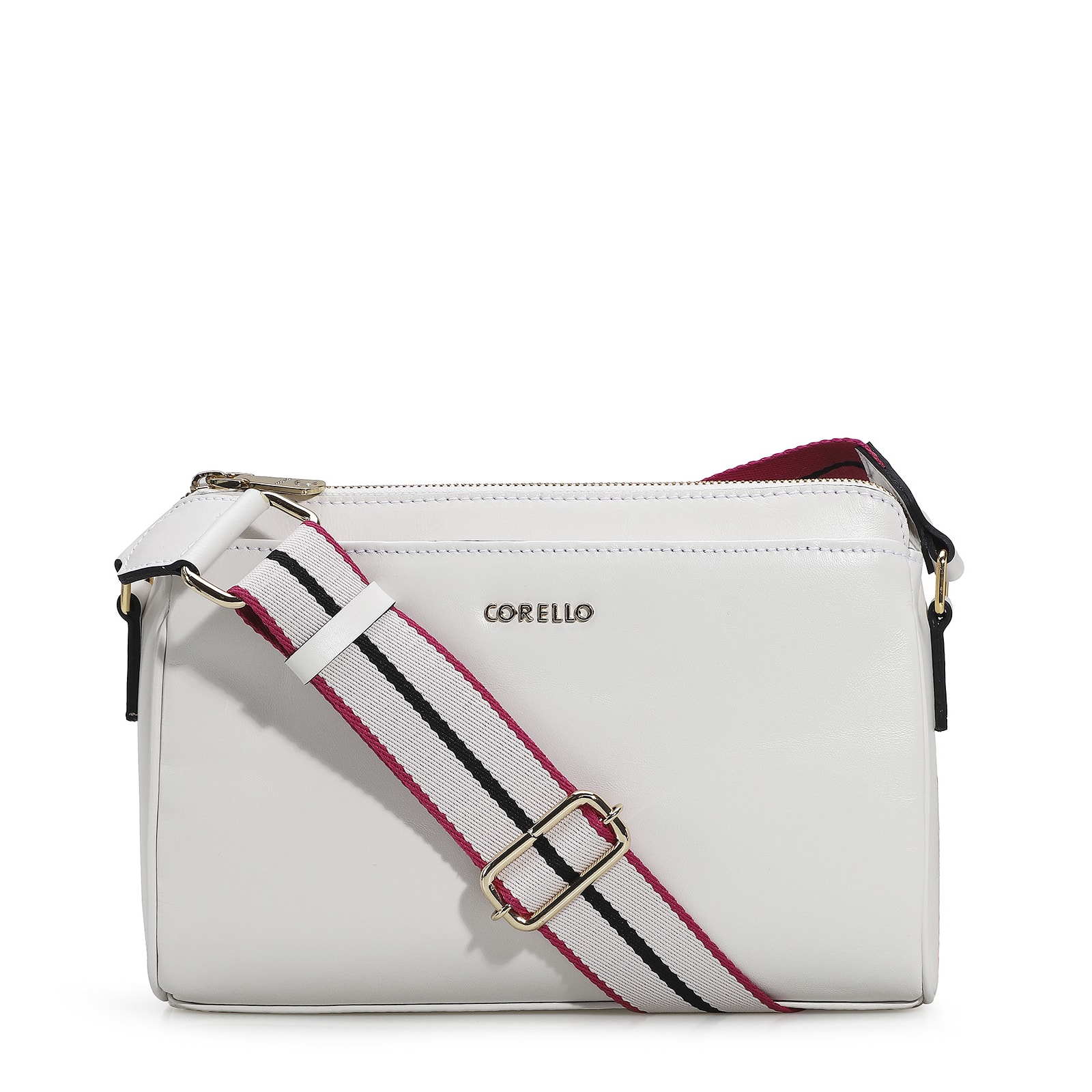 Bolsa Transversal Agnes Couro Branco