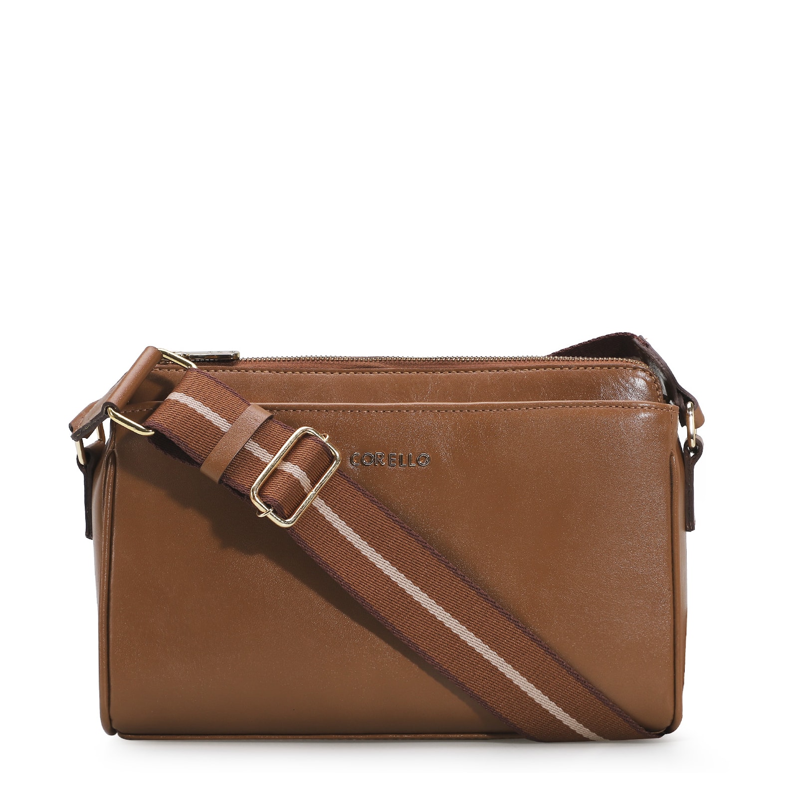 Bolsa Transversal Agnes Couro Caramelo