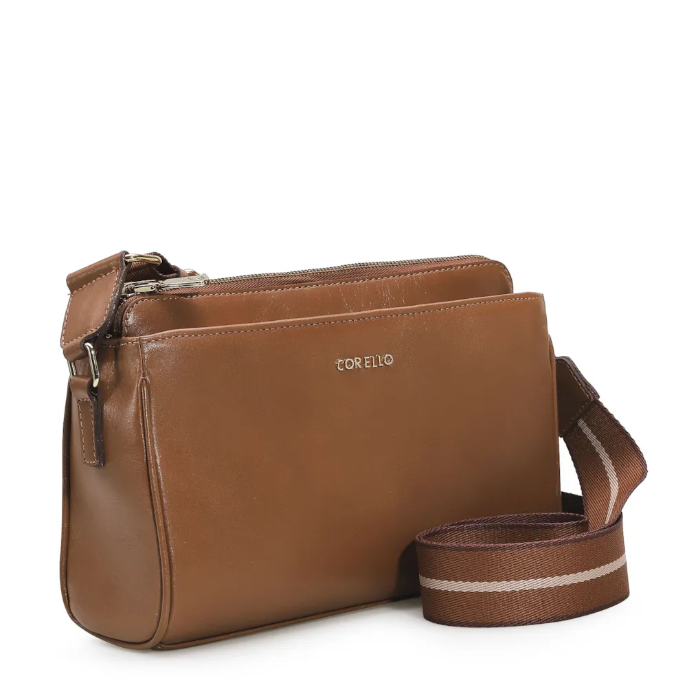 Bolsa Transversal Agnes Couro Caramelo - imagem 2