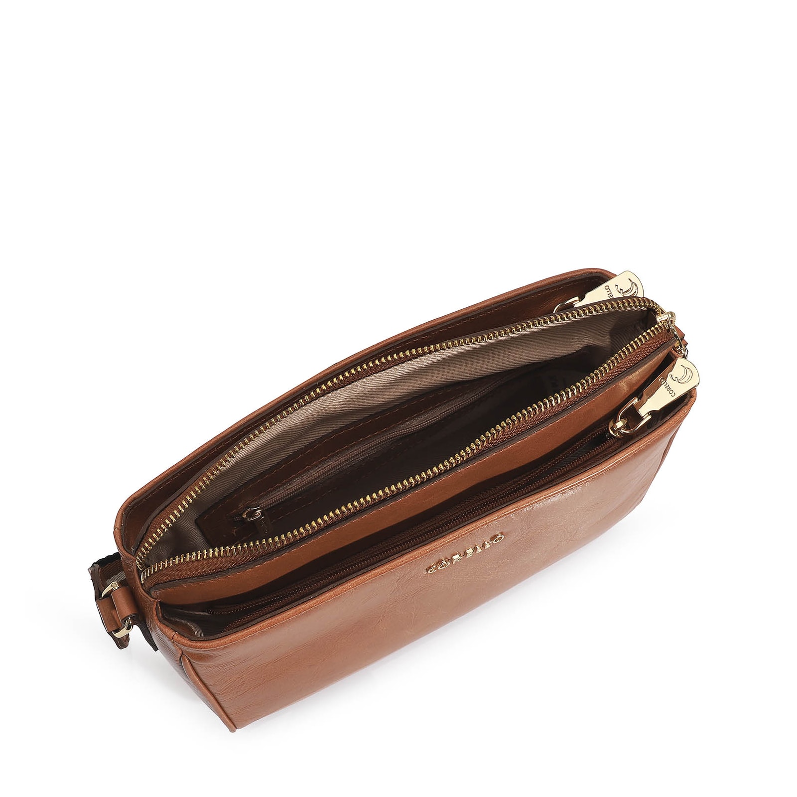 Bolsa Transversal Agnes Couro Caramelo