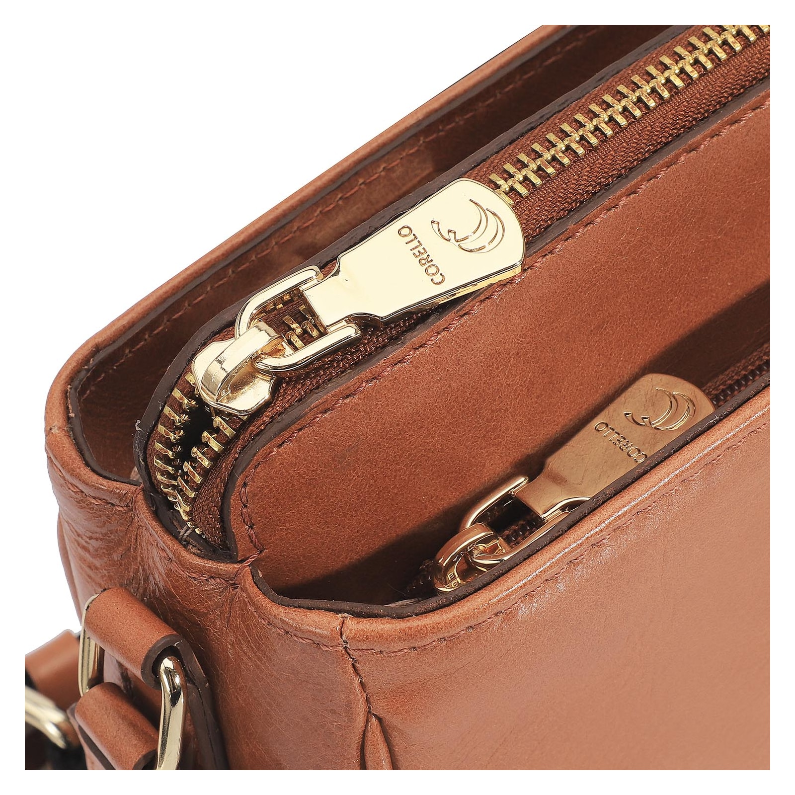 Bolsa Transversal Agnes Couro Caramelo