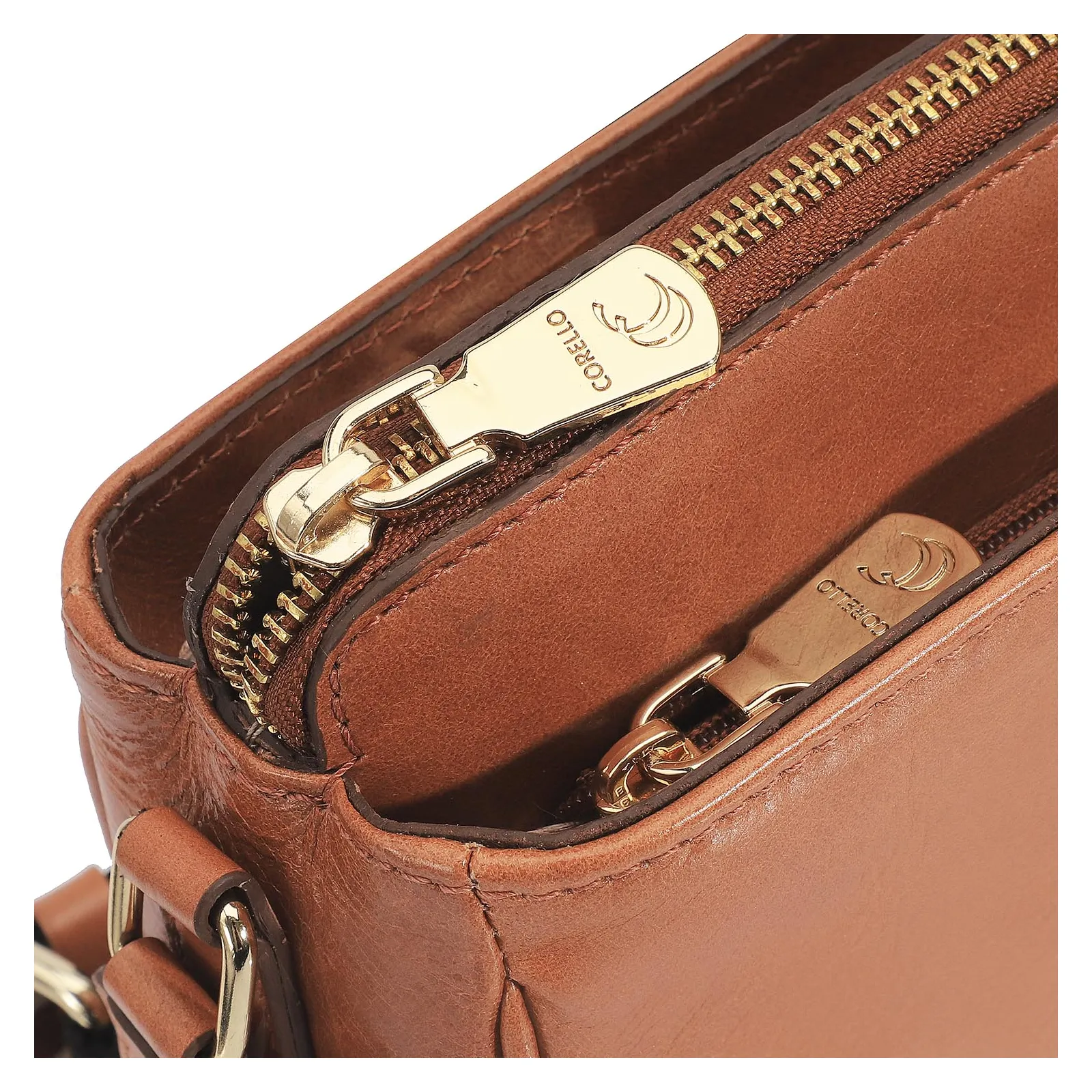 Bolsa Transversal Agnes Couro Caramelo