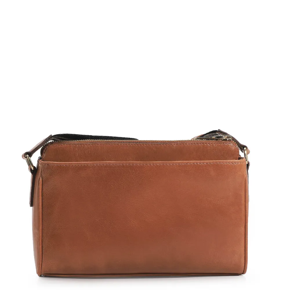 Bolsa Transversal Agnes Couro Caramelo - imagem 3
