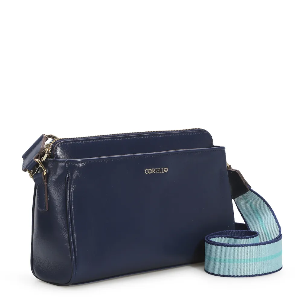 Bolsa Transversal Agnes Couro Marine - imagem 2