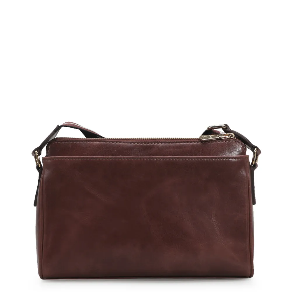 Bolsa Transversal Agnes Couro Marrom - imagem 2