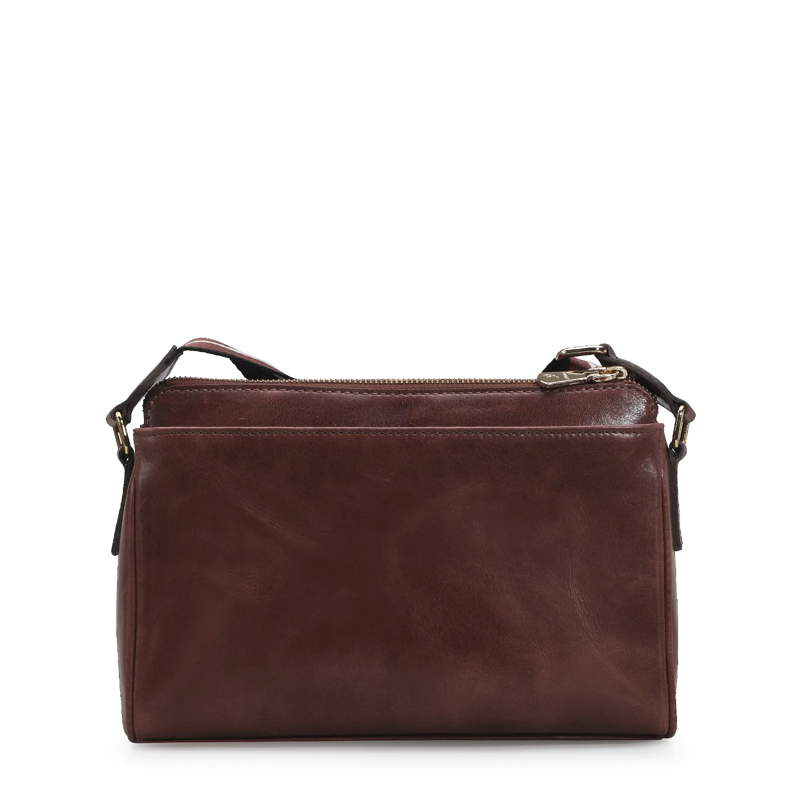 Bolsa Transversal Agnes Couro Marrom
