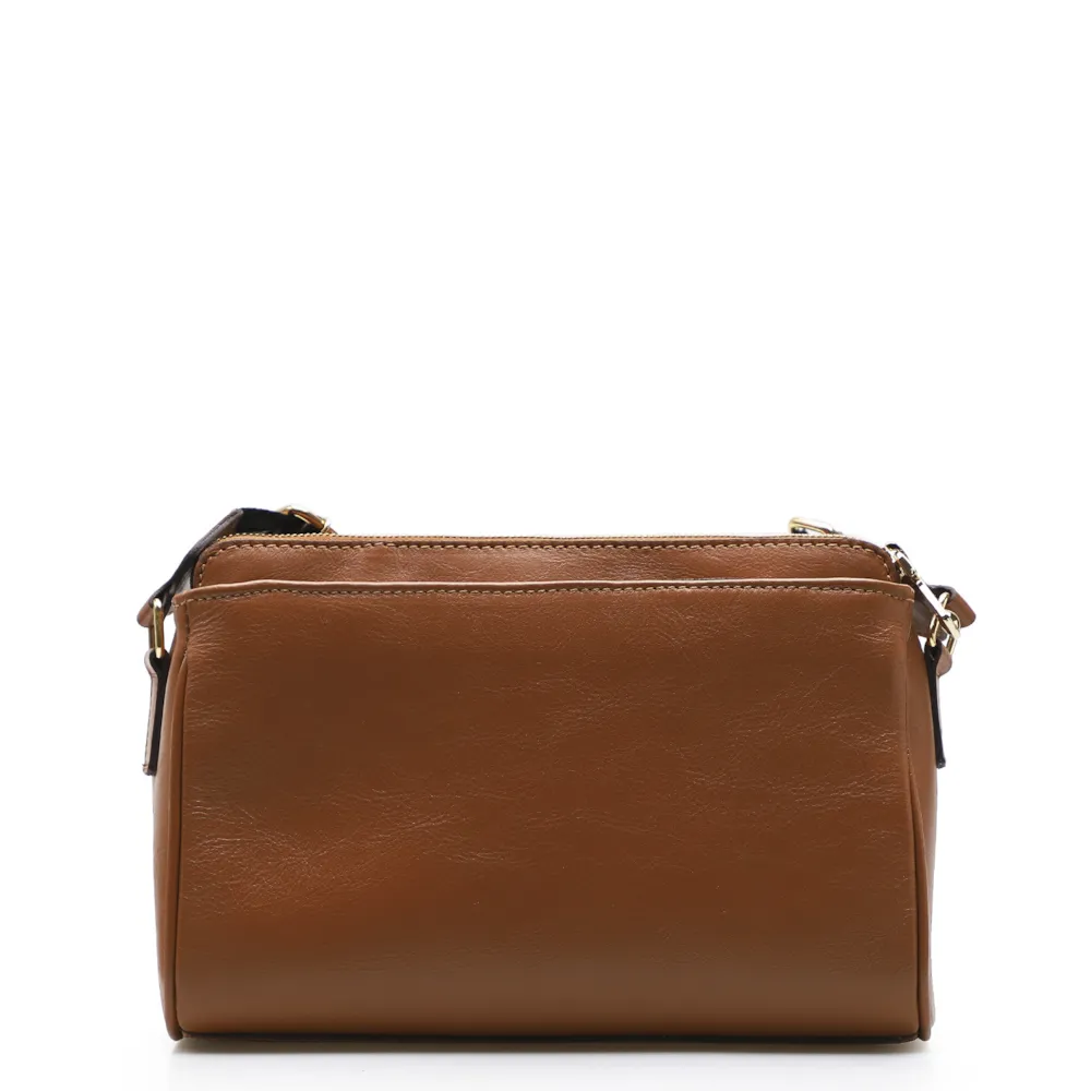 Bolsa Transversal Agnes Couro Marrom - imagem 4
