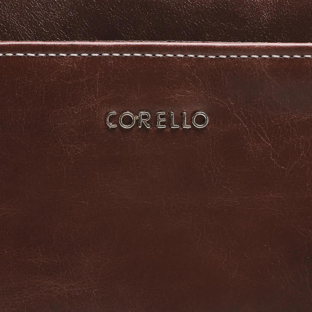 Bolsa Transversal Agnes Couro Marrom Escuro - imagem 5