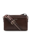 Bolsa Transversal Agnes Couro Marrom Escuro - imagem 1
