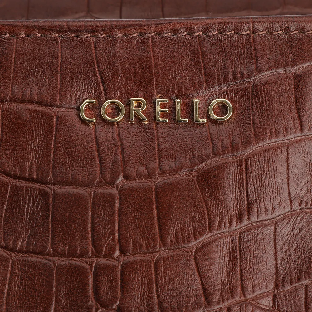 Bolsa Transversal Agnes Couro Marrom Escuro - imagem 5