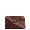 Bolsa Transversal Agnes Couro Marrom Escuro - imagem 1