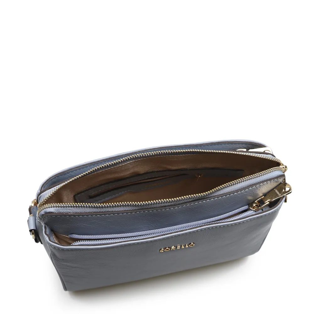 Bolsa Transversal Agnes Couro New Floater Azul - imagem 4
