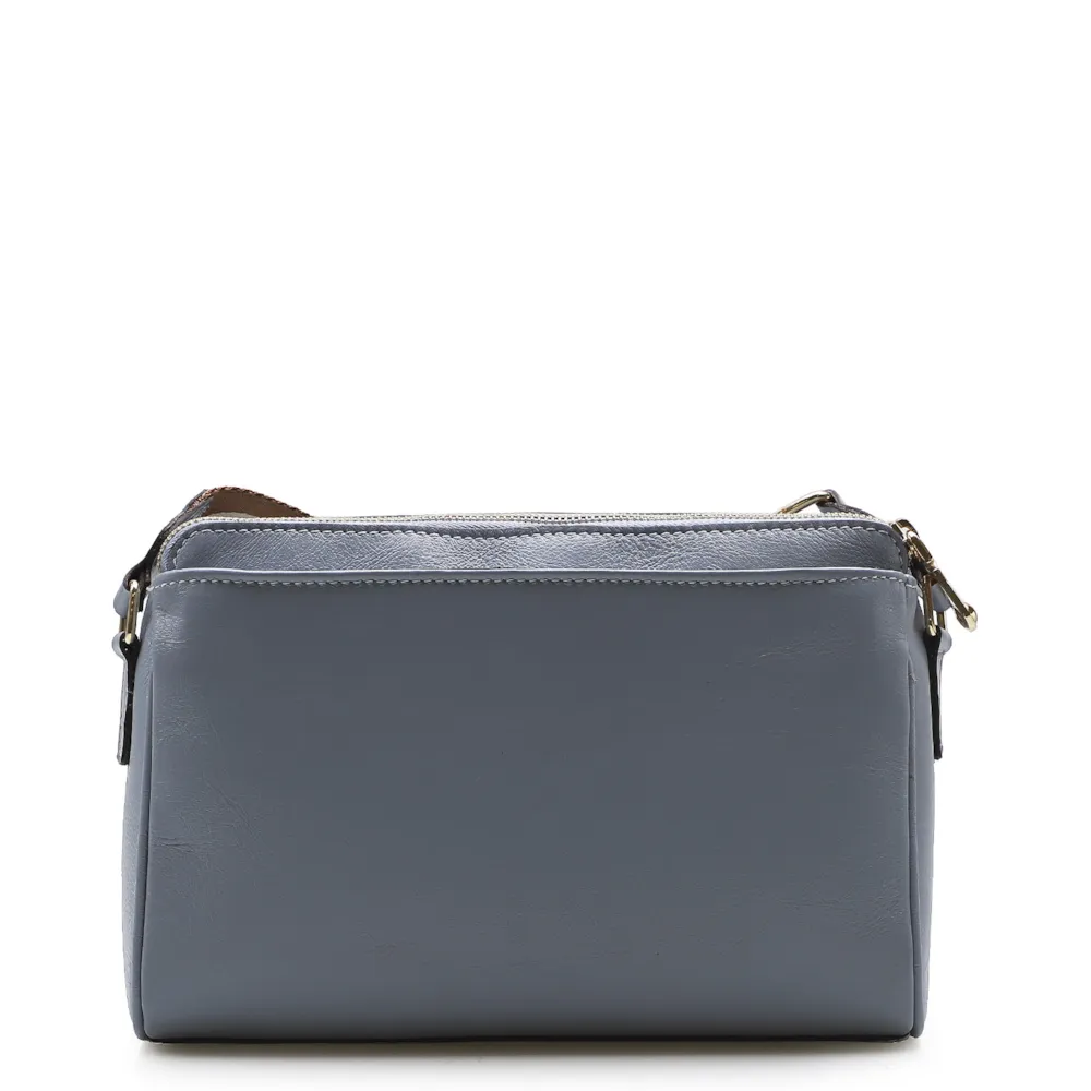 Bolsa Transversal Agnes Couro New Floater Azul - imagem 3