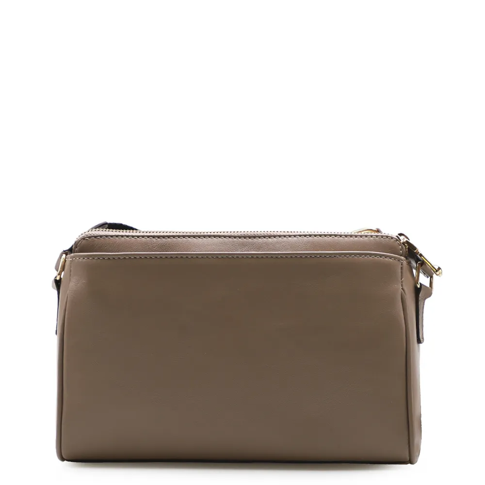 Bolsa Transversal Agnes Couro New Floater Bege - imagem 3