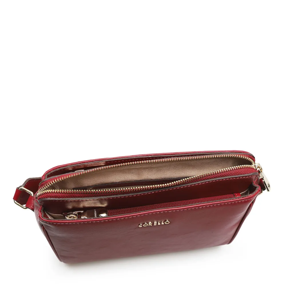 Bolsa Transversal Agnes Couro New Floater Vermelho - imagem 4