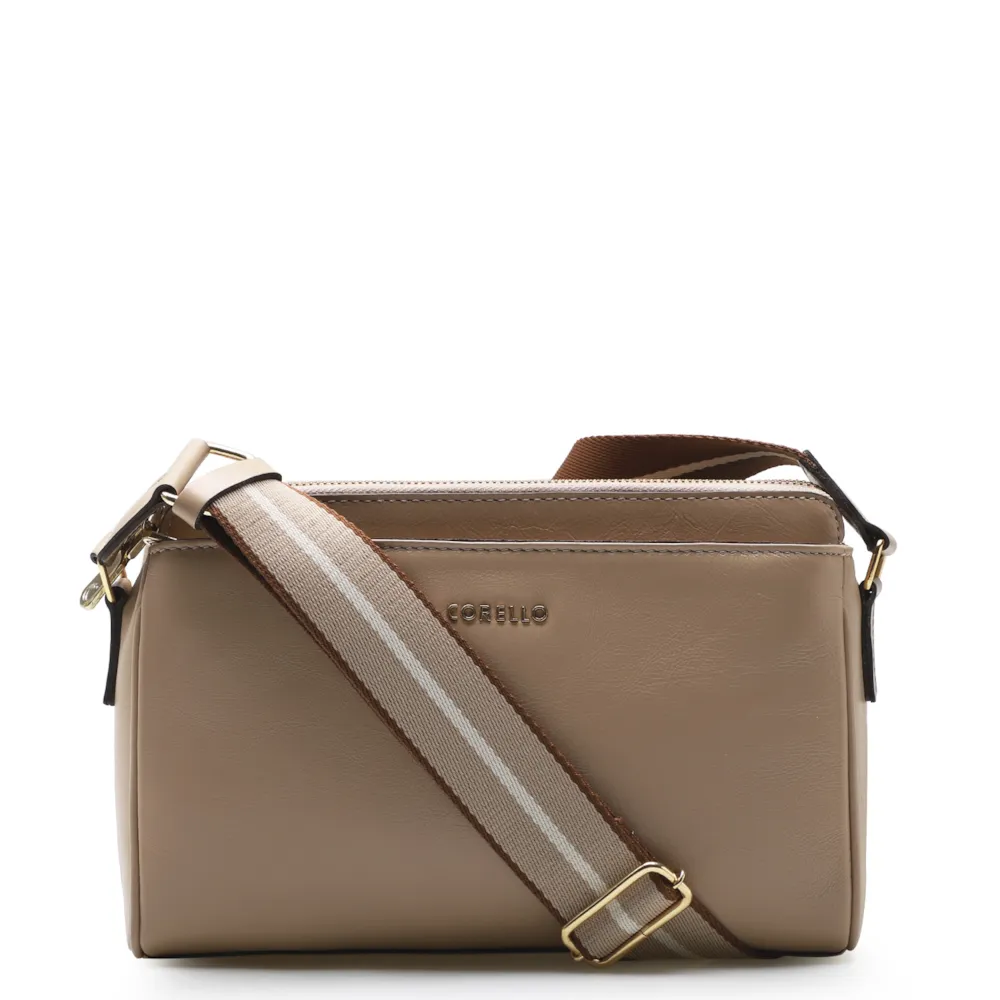 Bolsa Transversal Agnes Couro Nude