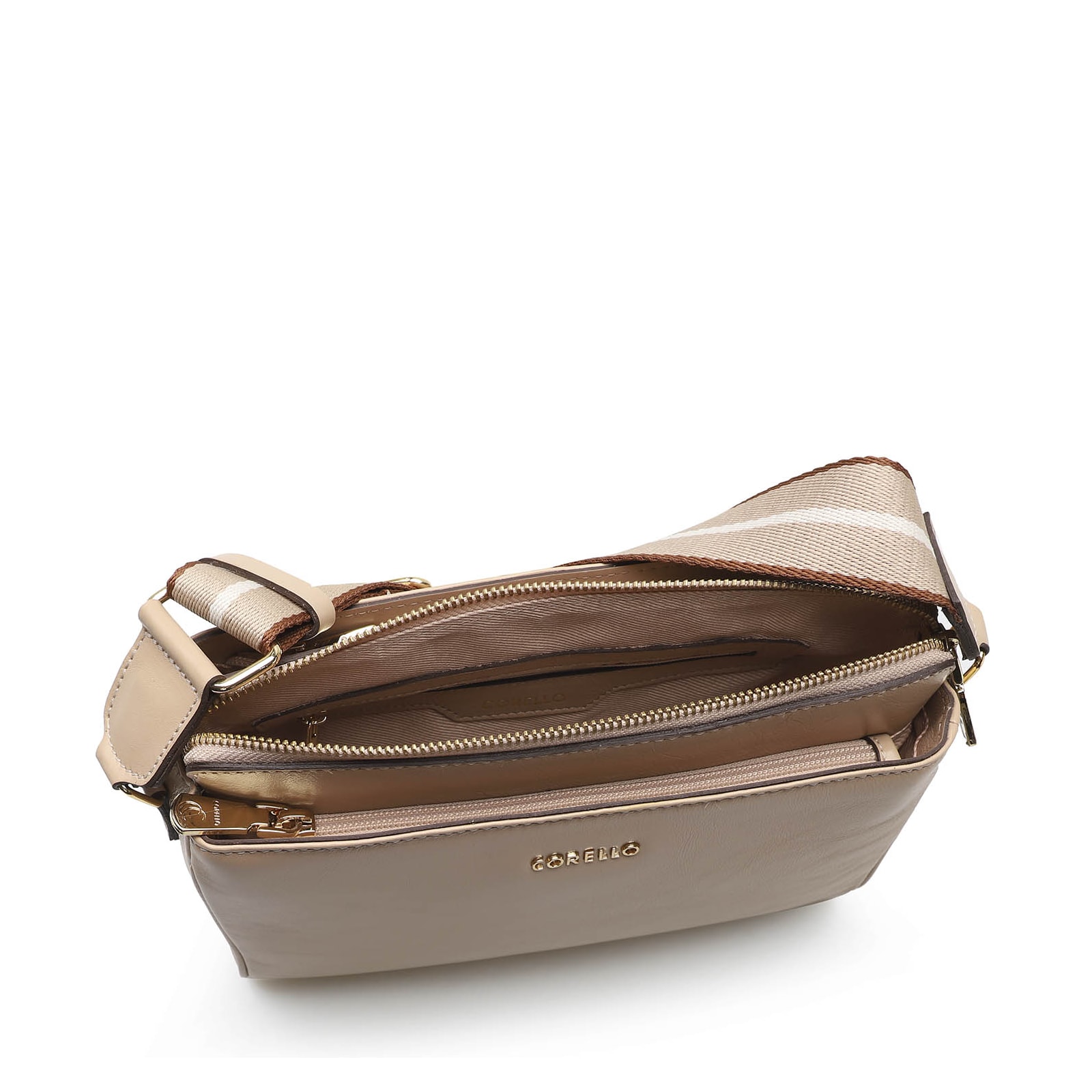 Bolsa Transversal Agnes Couro Nude