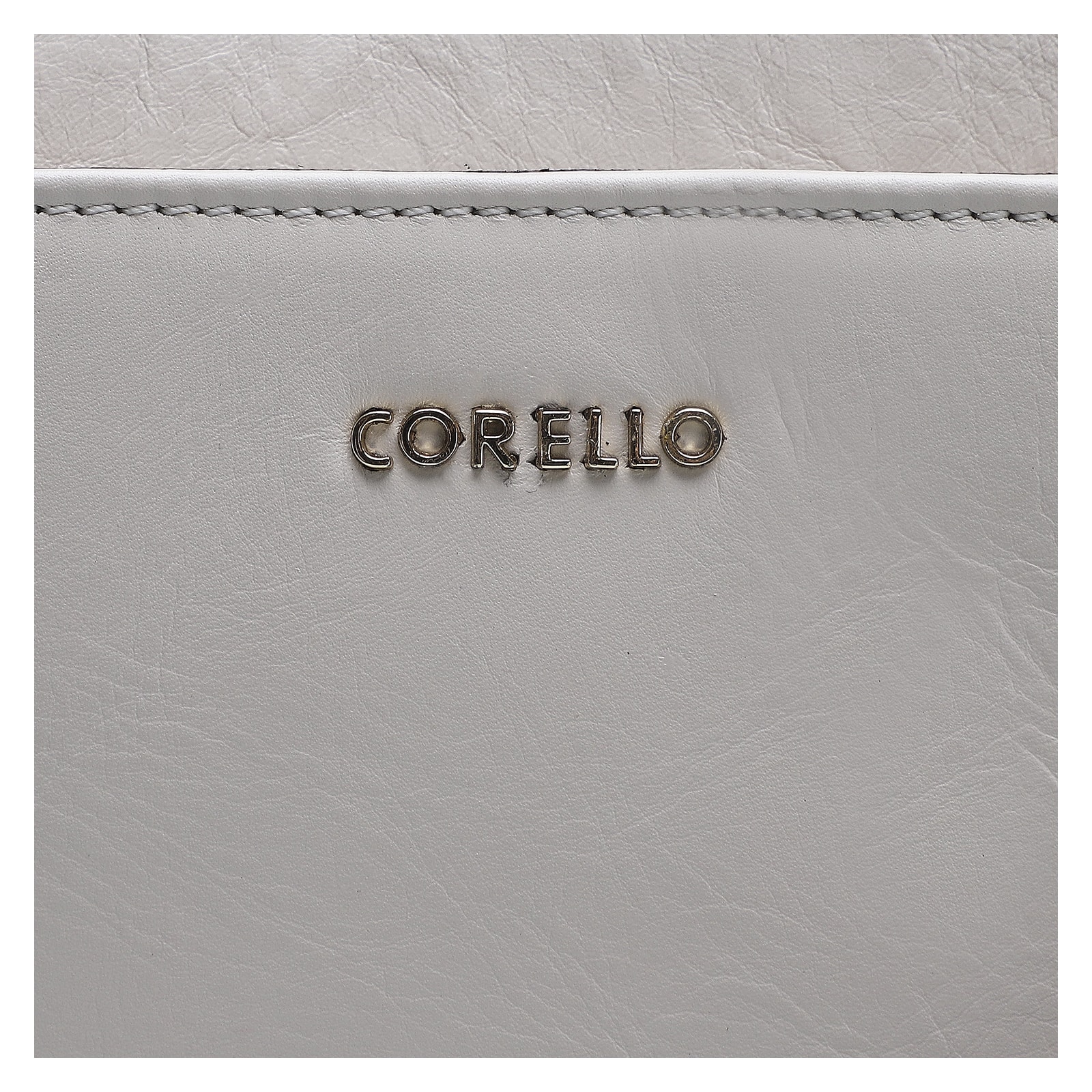 Bolsa Transversal Agnes Couro Off White