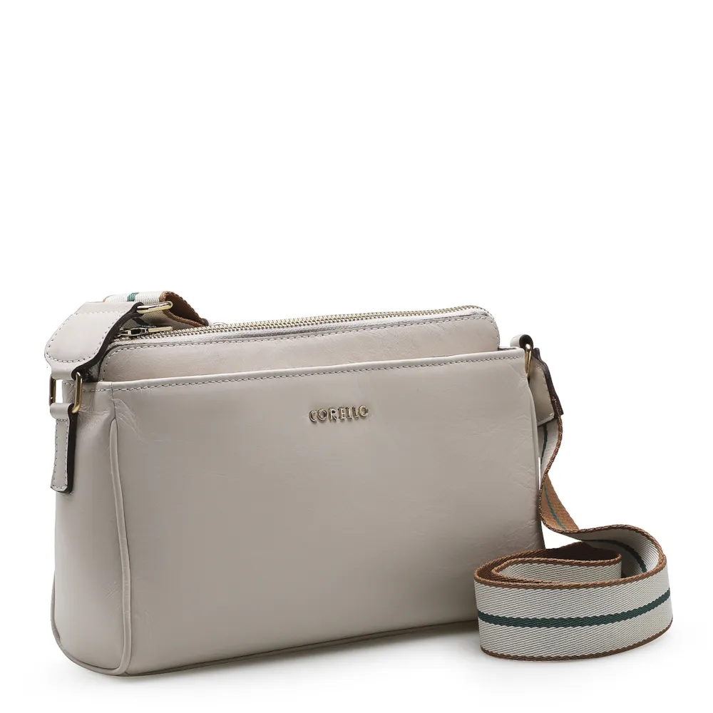 Bolsa Transversal Agnes Couro Off White - imagem 2