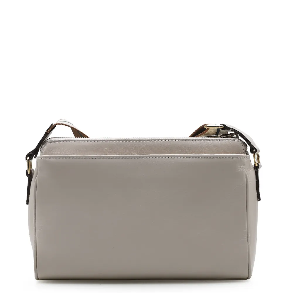 Bolsa Transversal Agnes Couro Off White - imagem 3