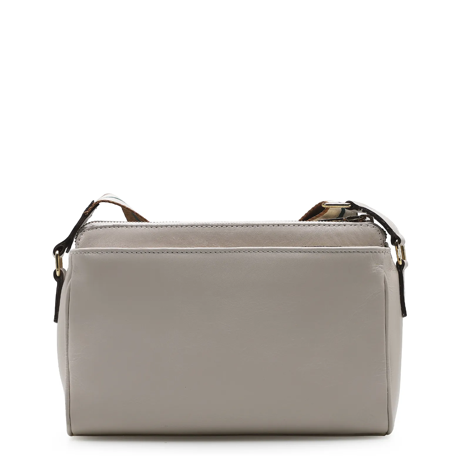 Bolsa Transversal Agnes Couro Off White