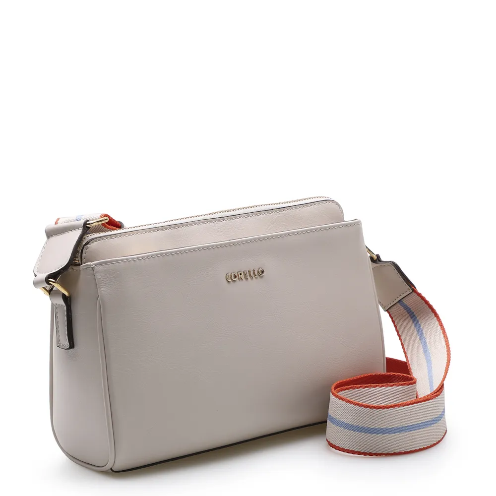 Bolsa Transversal Agnes Couro Off White - imagem 3