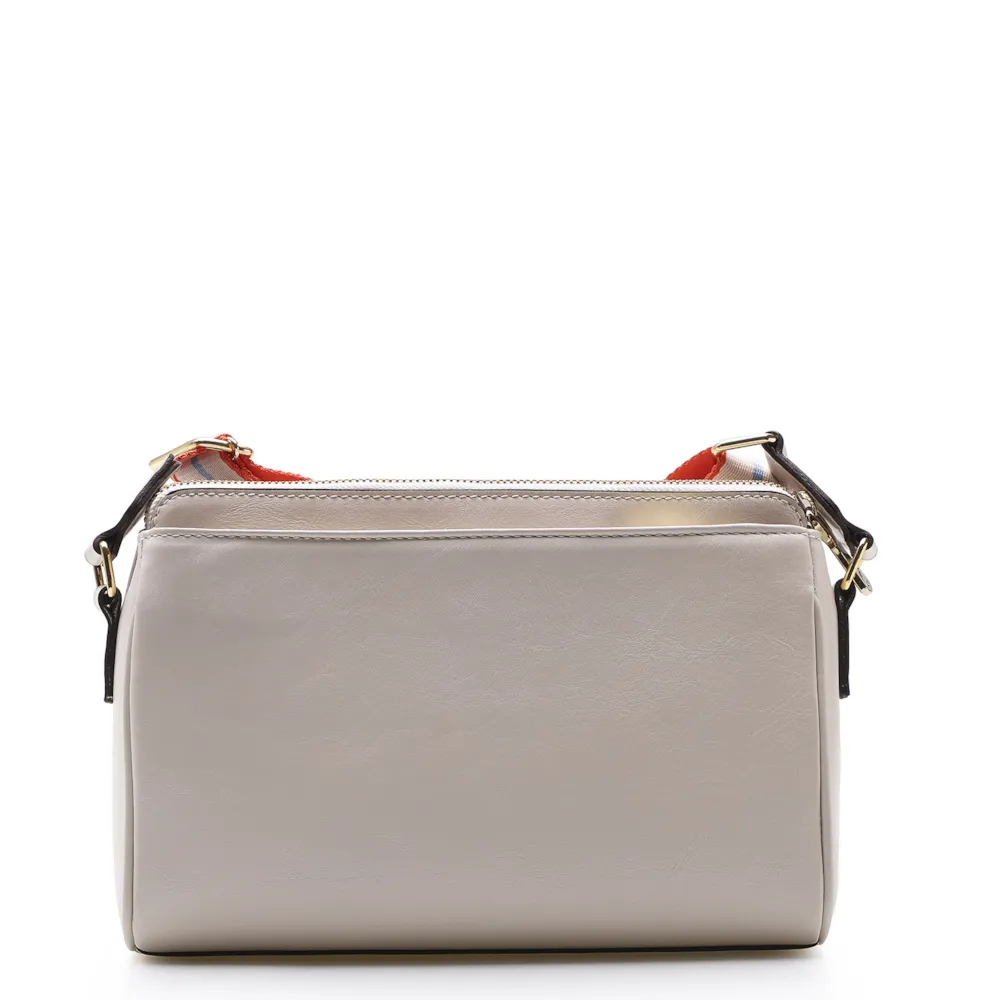Bolsa Transversal Agnes Couro Off White - imagem 4