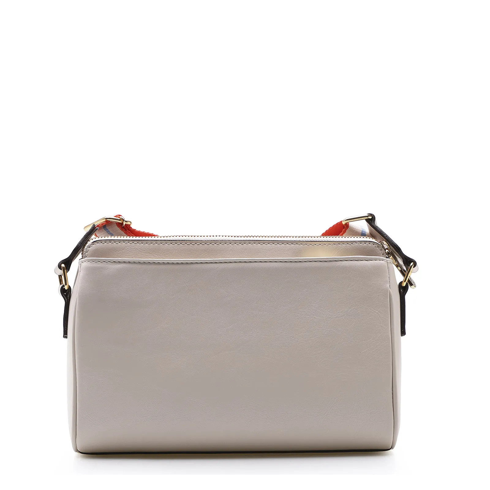 Bolsa Transversal Agnes Couro Off White