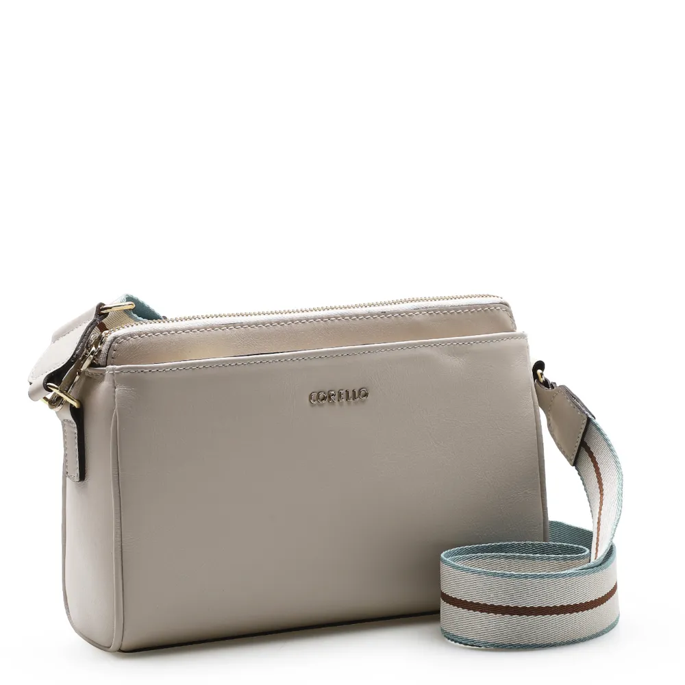 Bolsa Transversal Agnes Couro Off White - imagem 2