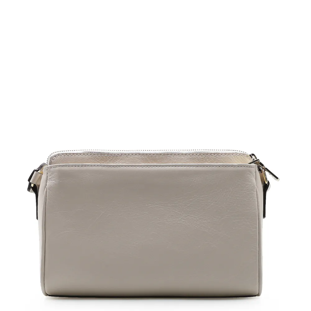 Bolsa Transversal Agnes Couro Off White - imagem 3