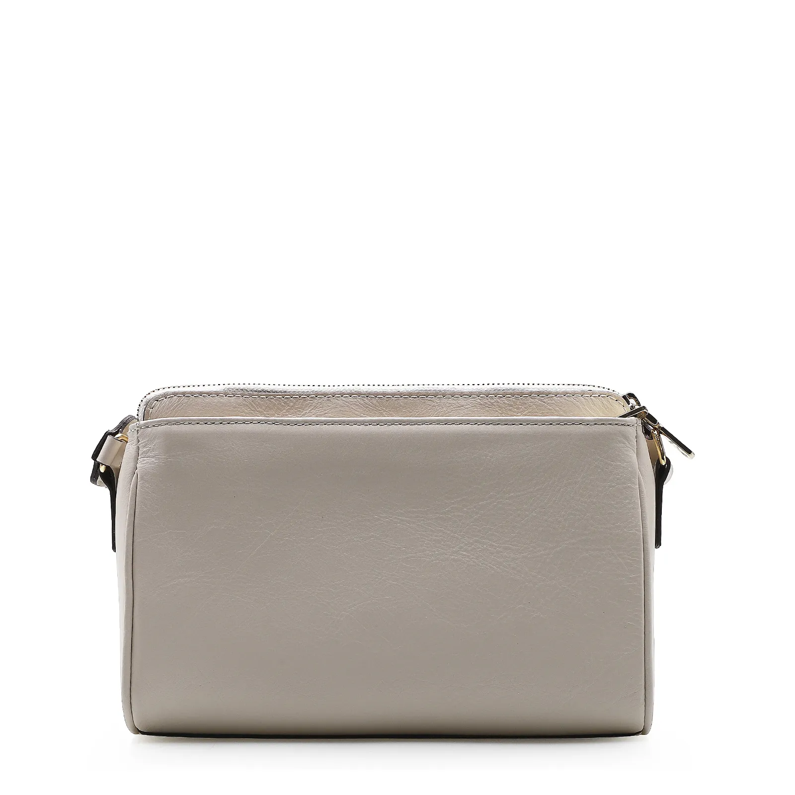 Bolsa Transversal Agnes Couro Off White