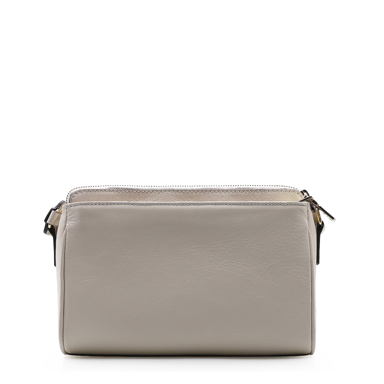 Bolsa Transversal Agnes Couro Off White