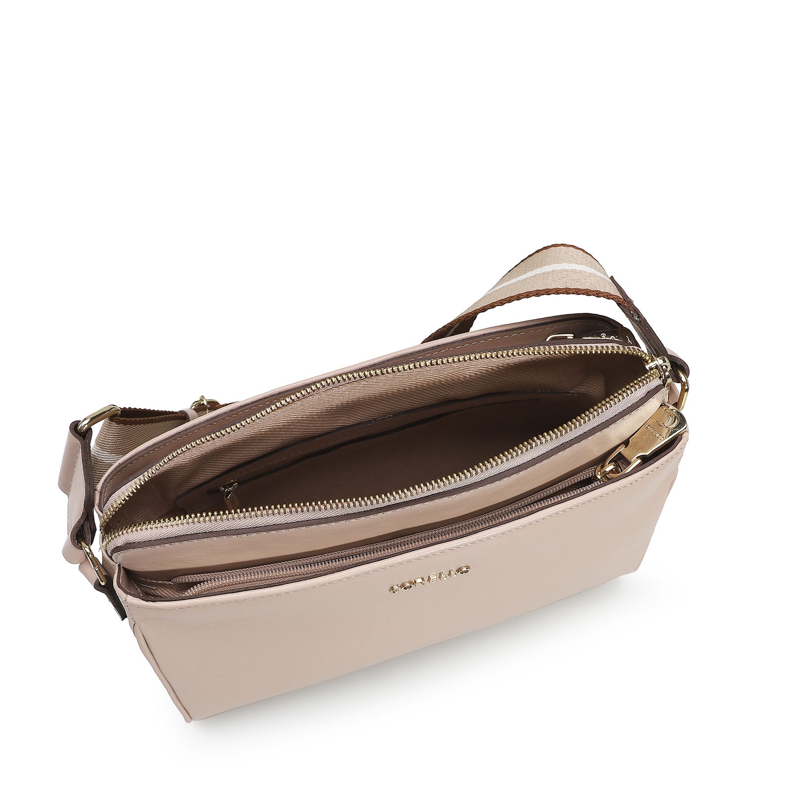 Bolsa Transversal Agnes Couro Rosado
