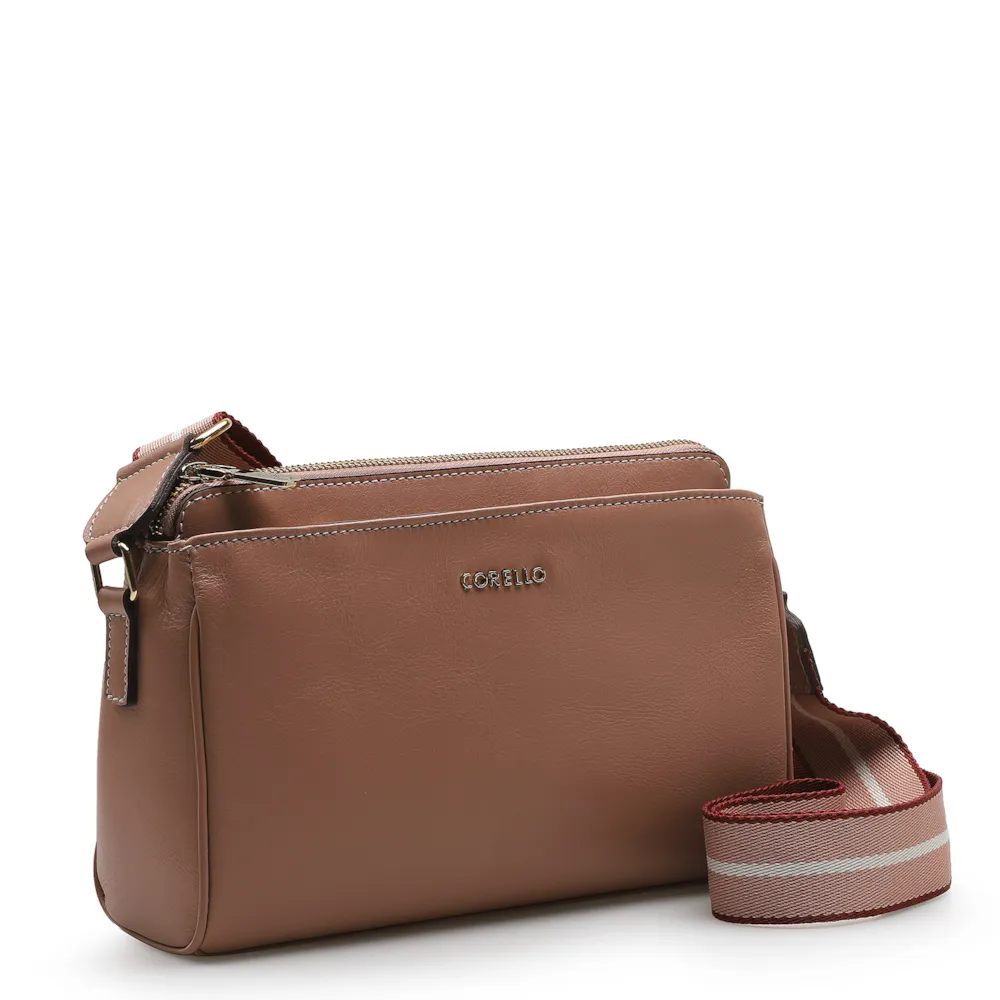 Bolsa Transversal Agnes Couro Rose - imagem 2
