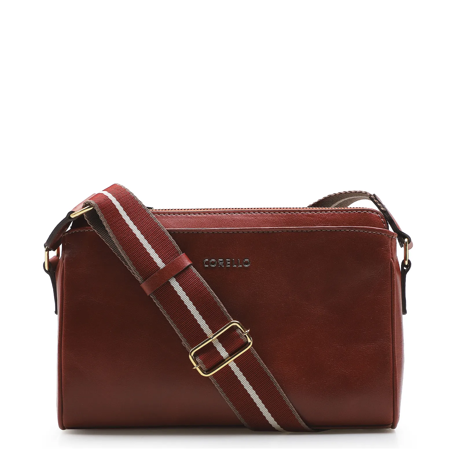 Bolsa Transversal Agnes Couro Terracota