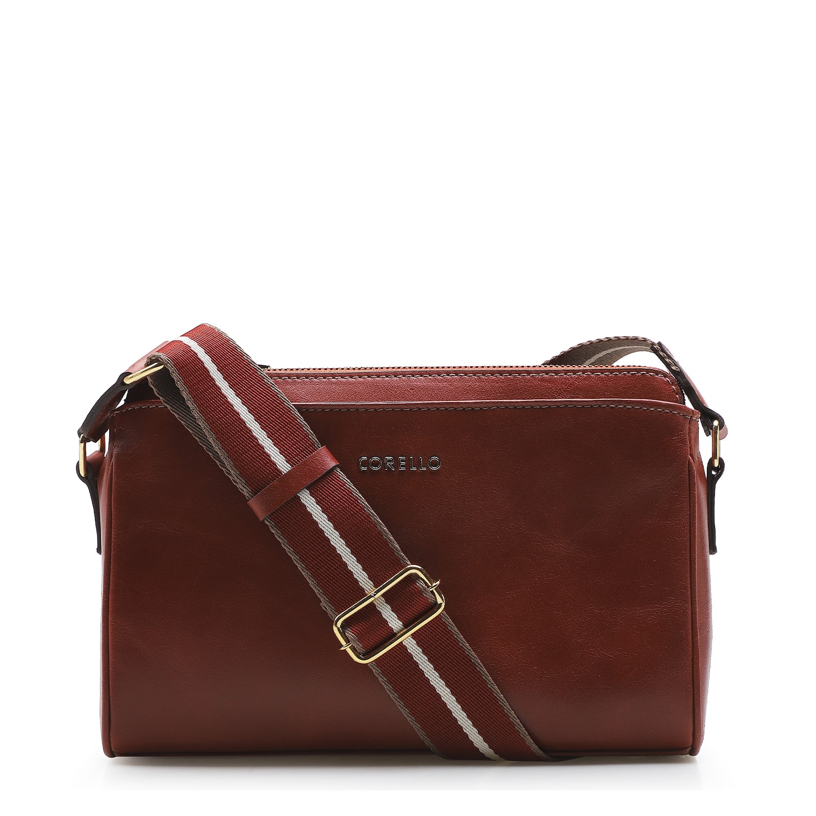Bolsa Transversal Agnes Couro Terracota