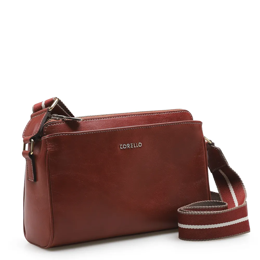 Bolsa Transversal Agnes Couro Terracota - imagem 2
