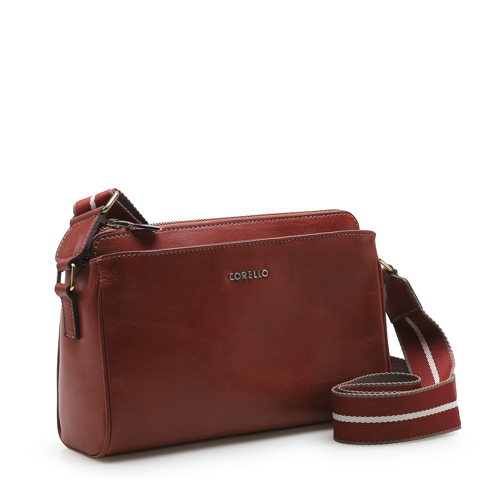Bolsa Transversal Agnes Couro Terracota