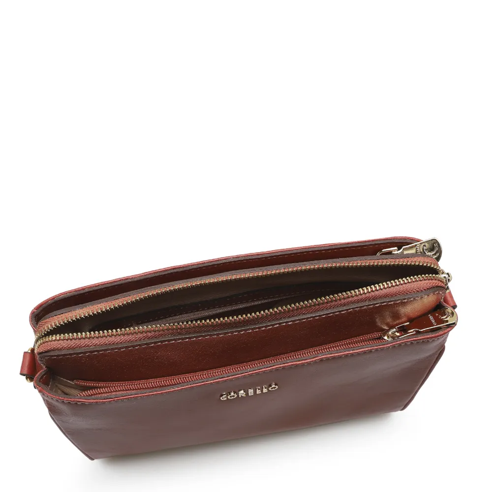 Bolsa Transversal Agnes Couro Terracota - imagem 4