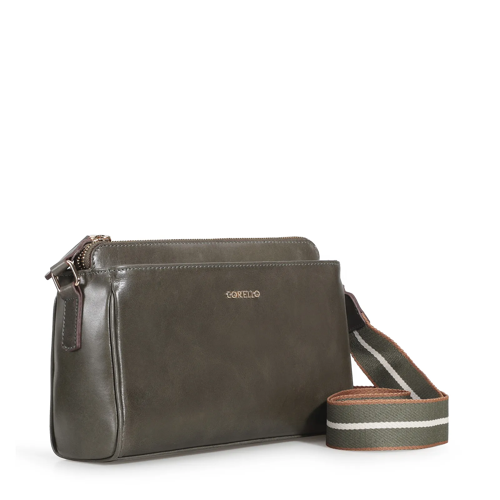 Bolsa Transversal Agnes Couro Verde