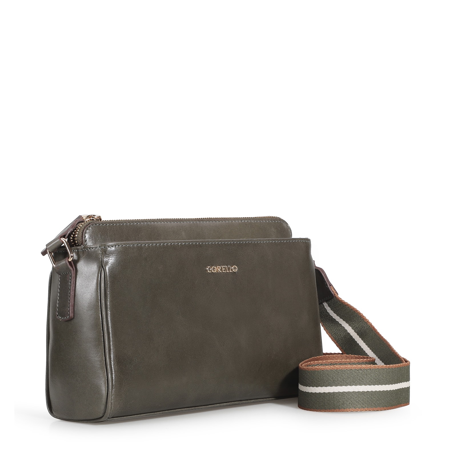 Bolsa Transversal Agnes Couro Verde