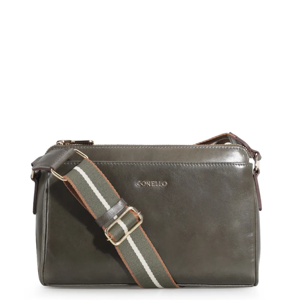 Bolsa Transversal Agnes Couro Verde