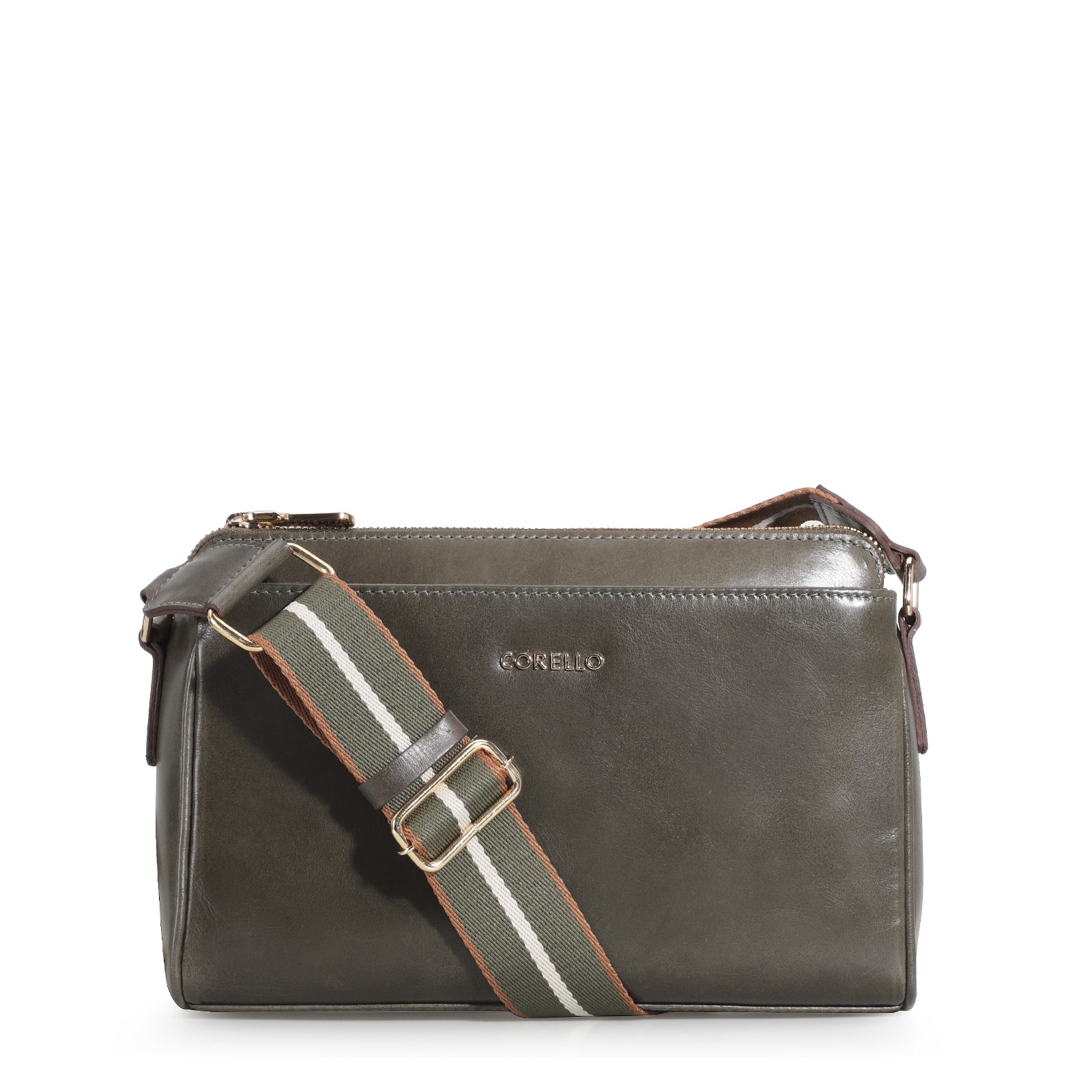 Bolsa Transversal Agnes Couro Verde