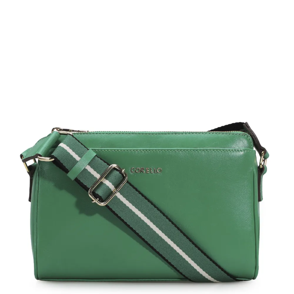 Bolsa Transversal Agnes Couro Verde