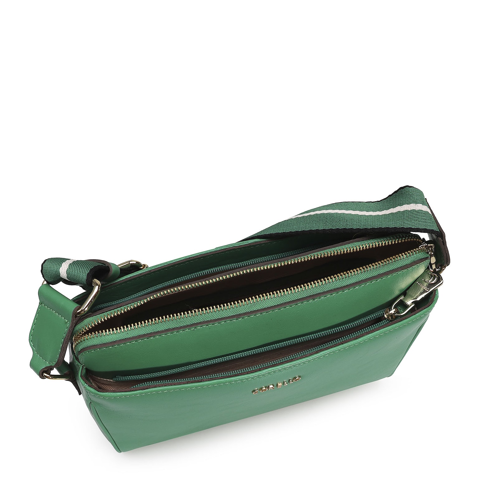 Bolsa Transversal Agnes Couro Verde