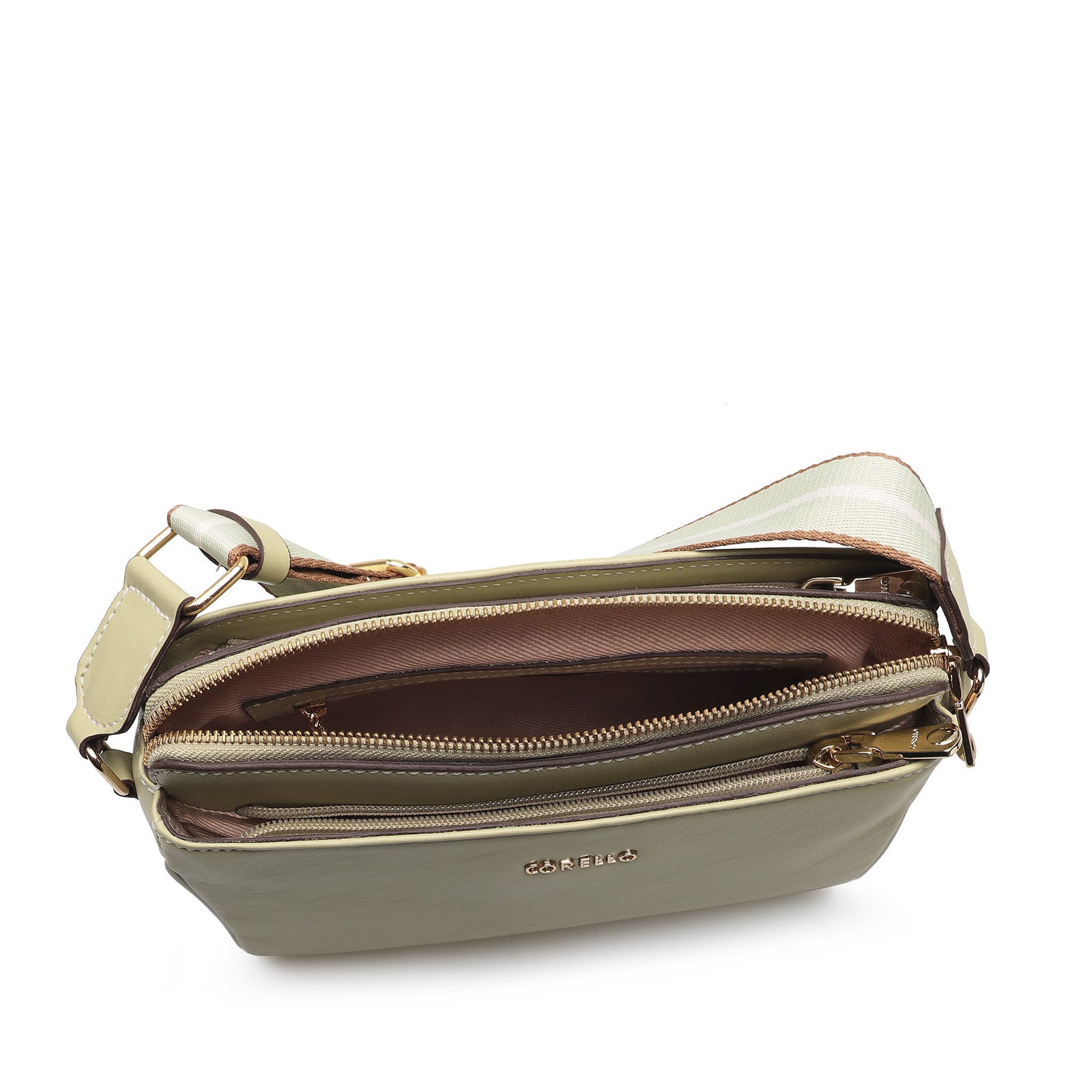 Bolsa Transversal Agnes Couro Verde