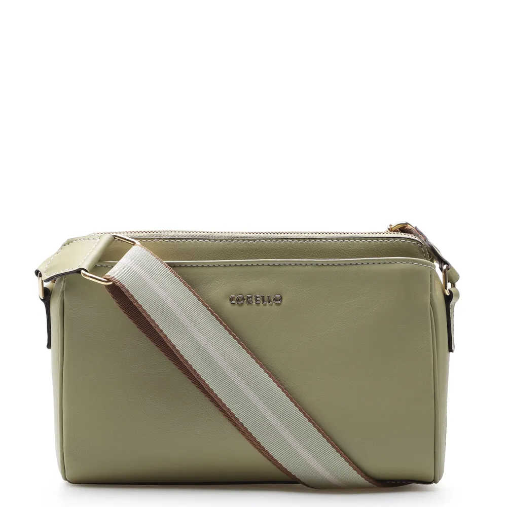 Bolsa Transversal Agnes Couro Verde